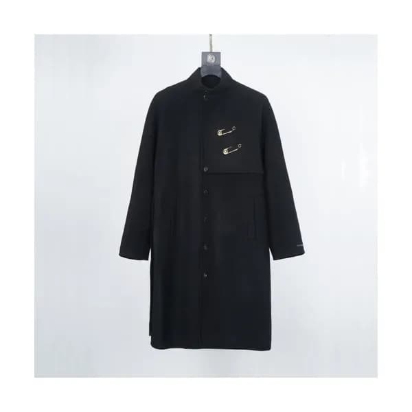 Versace Mens Business Cashmere Coats Black - 베르사체… - 1