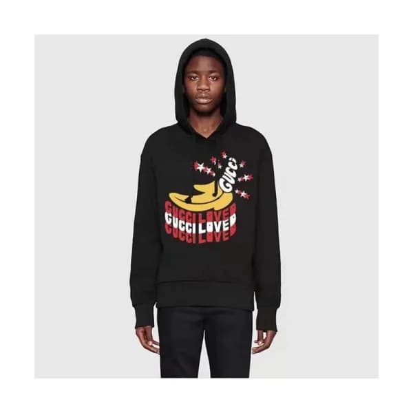 Gucci Mm/Wm Logo Casual Hoodie Black - 구찌 2021 남/… - 1