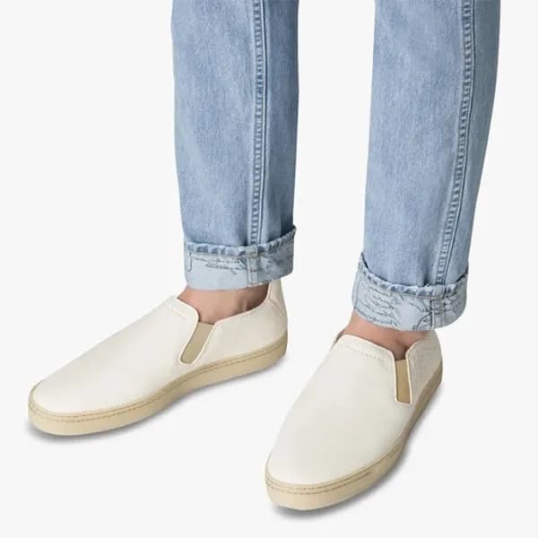 벨루티 남성 모던 화이트 슬립온 - Mens White Sneakers - ber0086x - 1