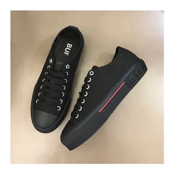 버버리 남성 빈티지 블랙 스니커즈 - Mens Black Sneakers - bur0440… - 1