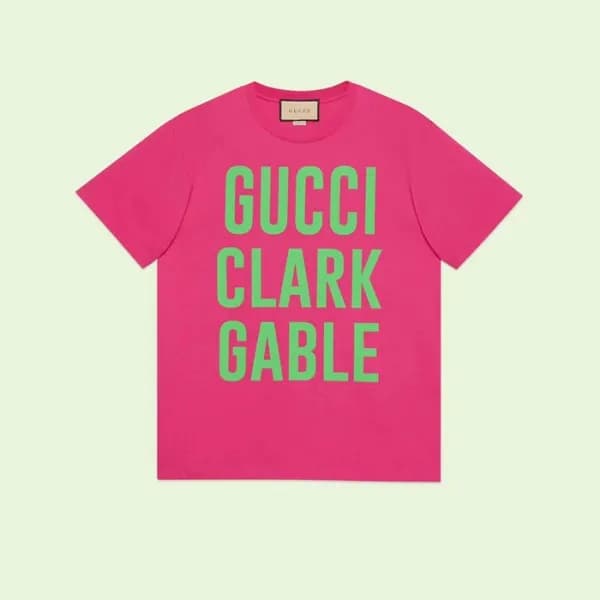 구찌 남/녀 핑크 크루넥 반팔티 - Unisex Pink Tshirts - guc05007… - 1