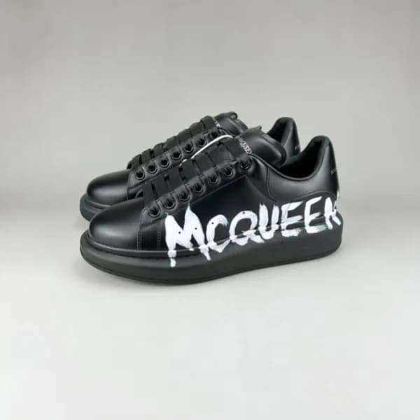 알렉산더맥퀸 남/녀 블랙 스니커즈 - Unisex Black Sneakers - alx01… - 1