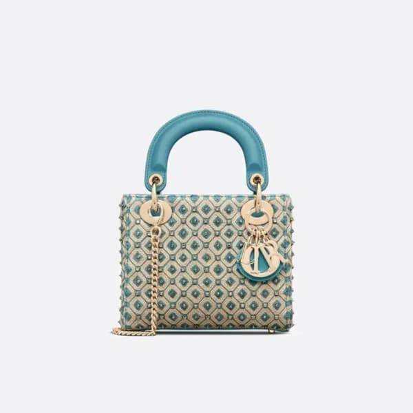 디올 여성 블루 레이디백 - Dior Womens Blue Lady Bag - di97x - 1