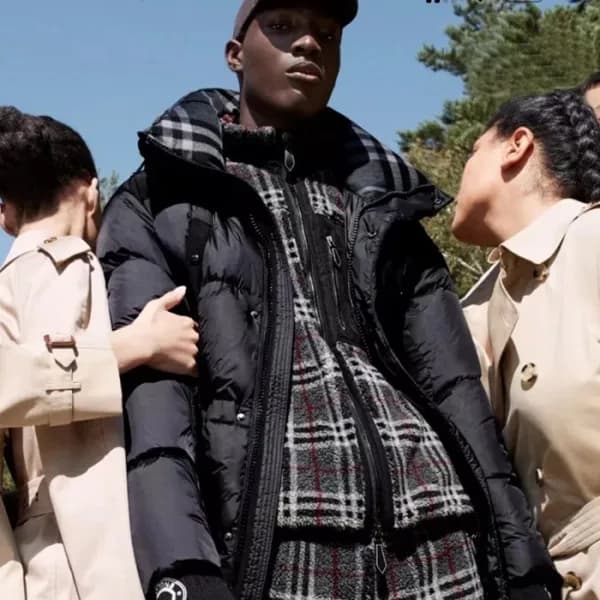 버버리 남성 네이비 구스다운 롱패딩 - Burberry Mens Navy Padding -… - 1