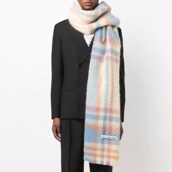 아크네 남/녀 블루 머플러 - Acne Unisex Blue Muffler - ac178x - 1