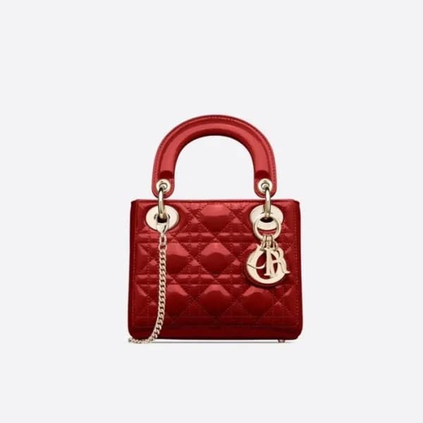 디올 여성 레드 레이디백 - Dior Womens Red Lady Bag - di414x - 1
