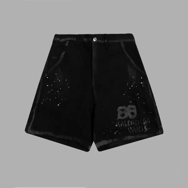 발렌시아가 남성 블랙 반바지 - Balenciaga Mens Black Half-pants… - 1