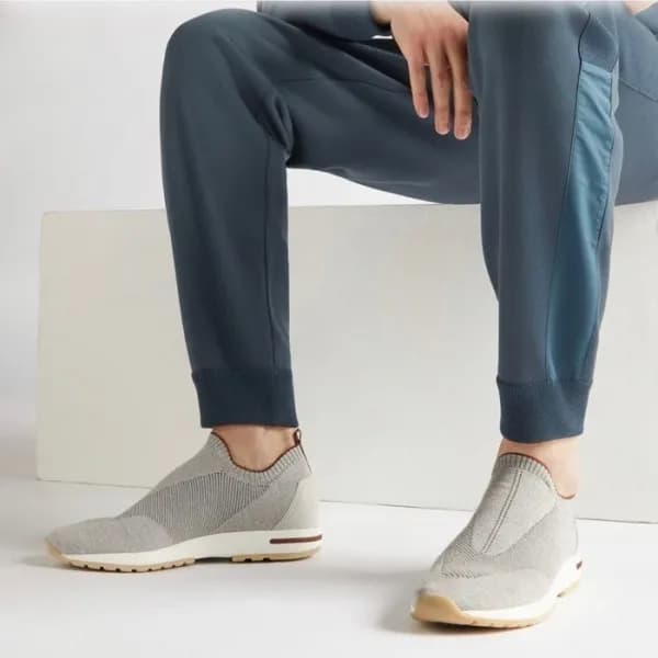 로로피아나 남성 그레이 로퍼 - Loro Piana Mens Gray Loafer - lp… - 1