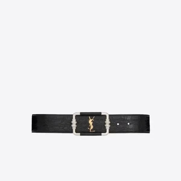 입생로랑 여성 블랙 벨트 - Saint Laurent Womens Black Belts -… - 1