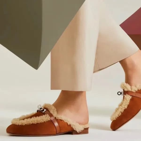 에르메스 여성 카멜 블로퍼 - Hermes Womens Camel Bloafer - he5… - 1