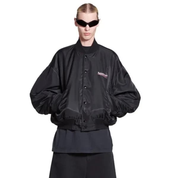 발렌시아가 남성 블랙 다운 자켓 - Balenciaga Mens Black Down Jac… - 1