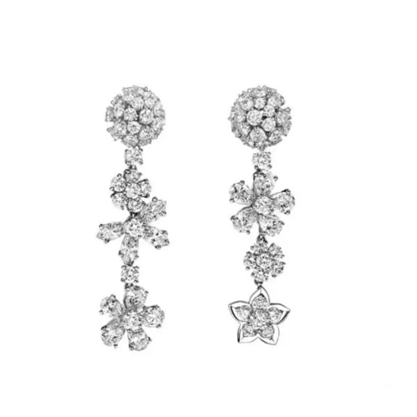 반클리프 아펠 여성 화이트 골드 이어링 - Van Cleef & Arpels Womens … - 1