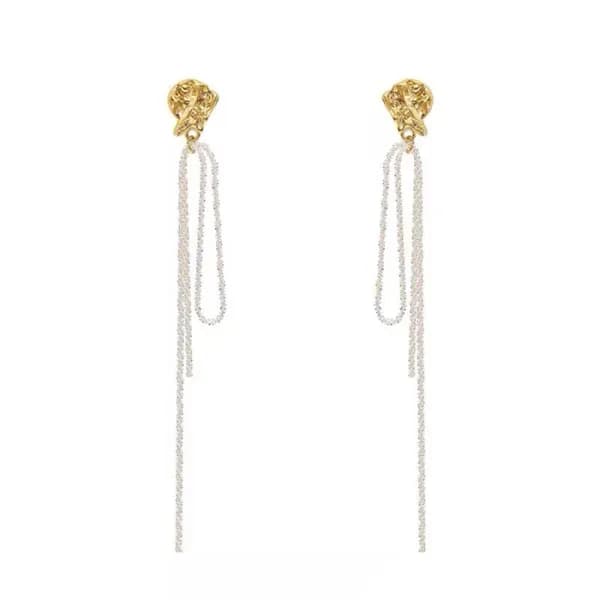 보테가베네타 여성 골드 이어링 - Bottega veneta Womens Gold Earr… - 1