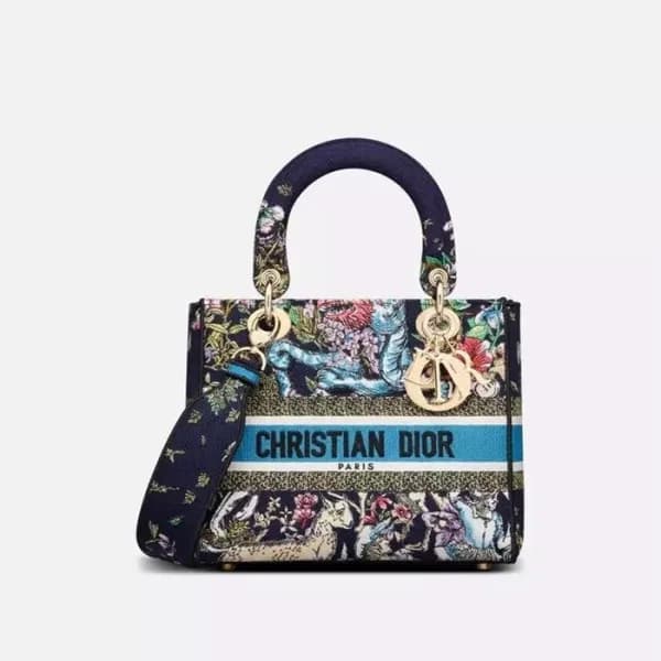 디올 여성 블랙 레이디 백 - Dior Womens Black Lady Bag - dib5… - 1