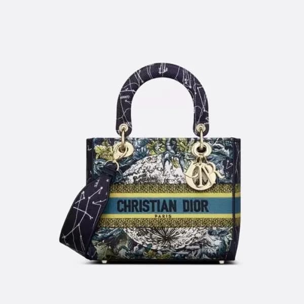 디올 여성 블랙 레이디 백 - Dior Womens Black Lady Bag - dib6… - 1