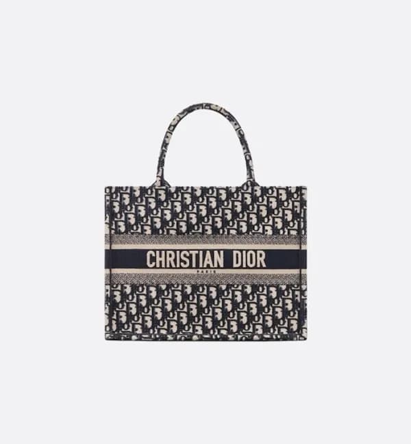 디올 여성 네이비 북토트 - Dior Womens Navy Book Tote - dib75… - 1