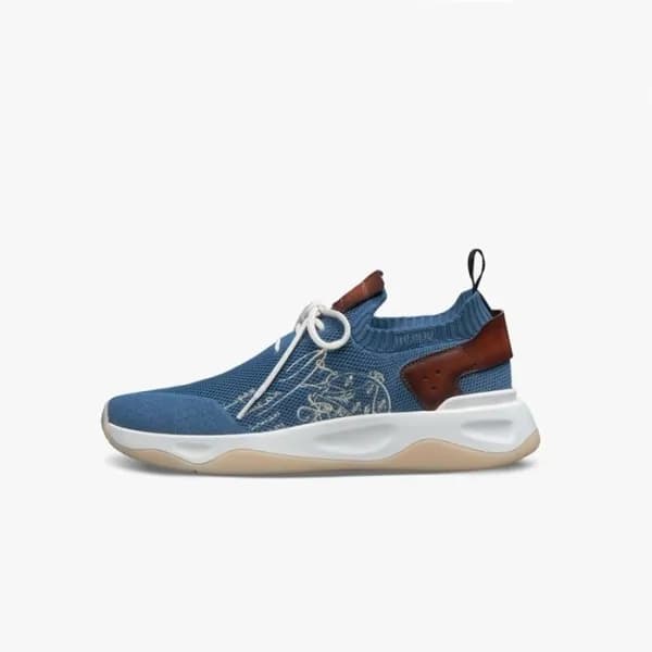 벨루티 남성 블루 스니커즈 - Berluti Mens Shadow Sneakers - be… - 1