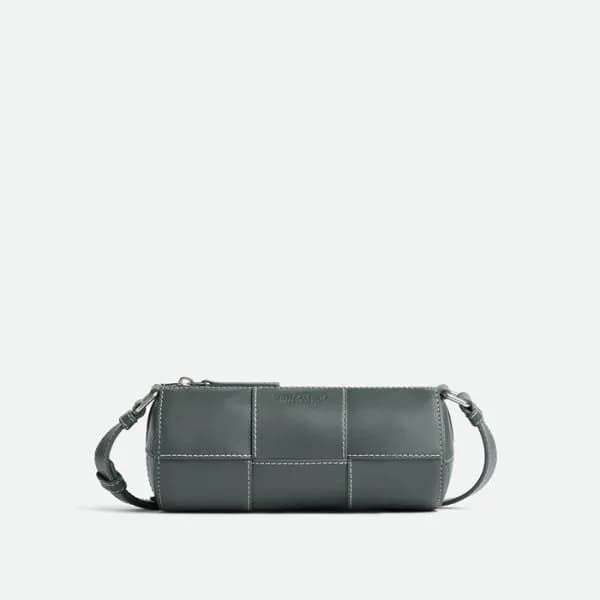 보테가 베네타 남성 스몰 카네트 - Bottega Veneta Mens Gray Cross… - 1
