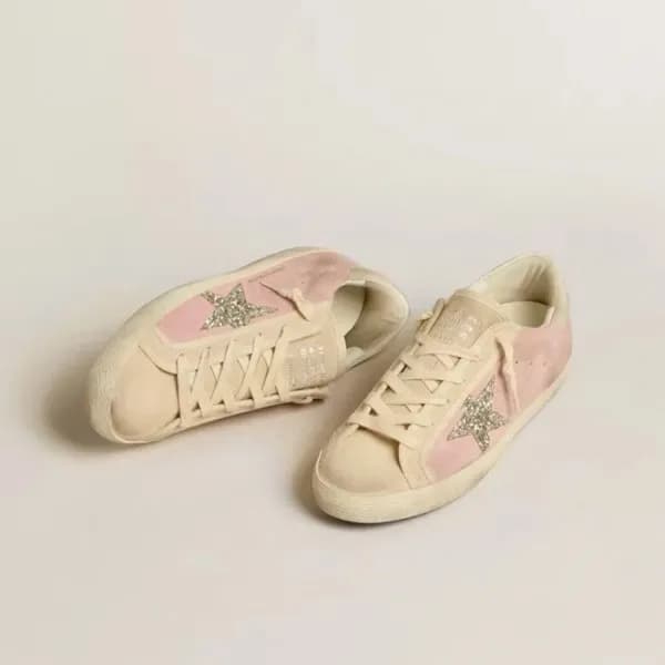 골든구스 여성 핑크 스니커즈 - Golden Goose Womens Ballstar Sne… - 1