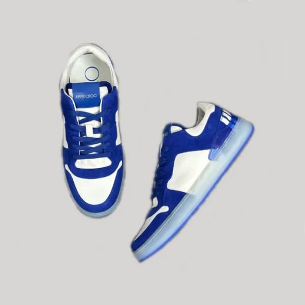 지미츄 남성 블루 스니커즈 - Jimmy Choo Mens Blue Sneakers - j… - 1