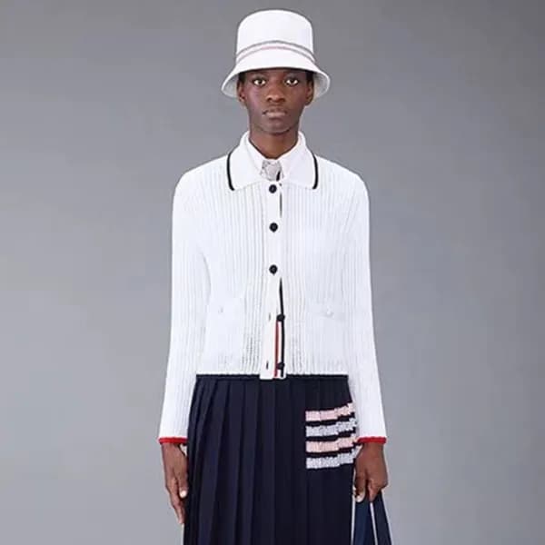 톰브라운 여성 폴로 가디건 - Thom Browne Womens Cardigan - thc… - 1