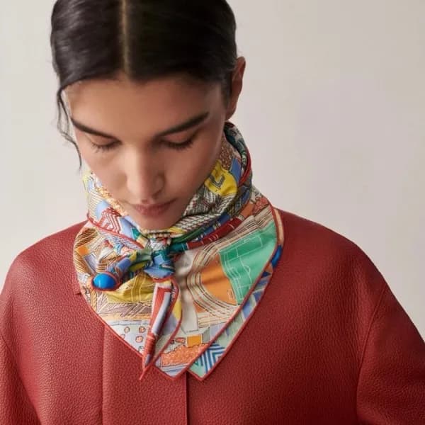 에르메스 여성 화이트 스카프 - Hermes Womens White Scarf - acc2… - 1