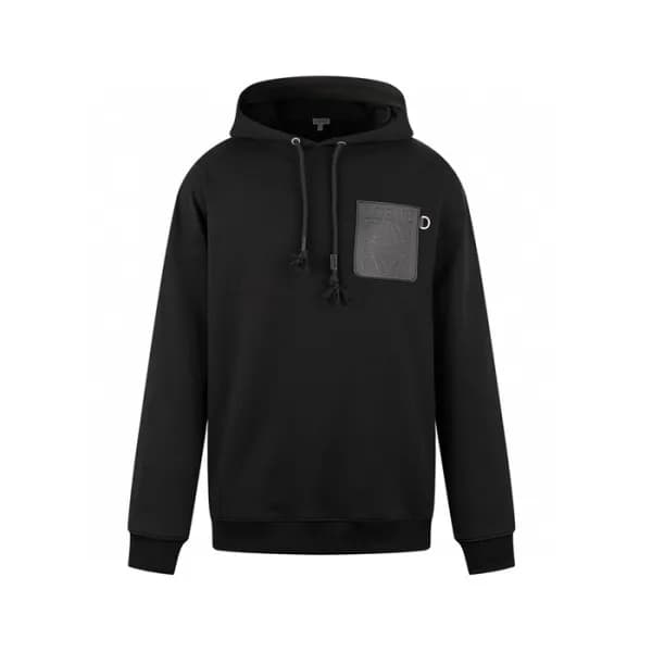 로에베 남성 블랙 후드티 - Loewe Mens Black Hoodie - loc1457x - 1