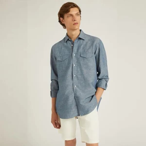 로로피아나 남성 베이직 숏팬츠 - Loro Piana Mens Half-pants - lp… - 1
