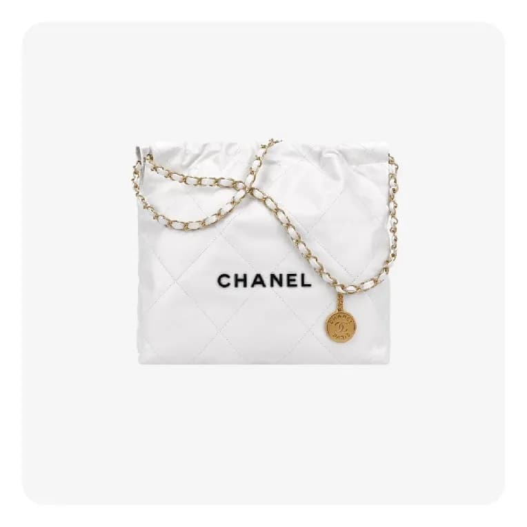 샤넬 22백 화이트 블랙 - Chane 22 Bag - ch2721z - 1