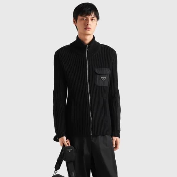프라다 남성 집업 스웨터 - Prada Mens Zip-up Sweater - prc286… - 1