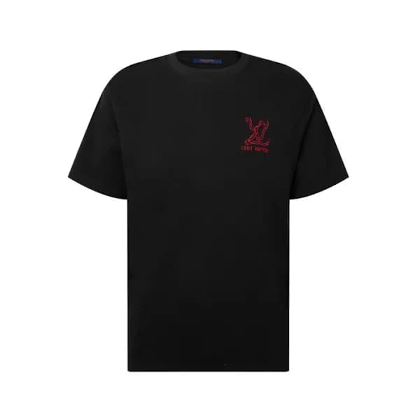 루이비통 남성 라운드 반팔 티셔츠 - Louis vuitton Mens Round Tshi… - 1
