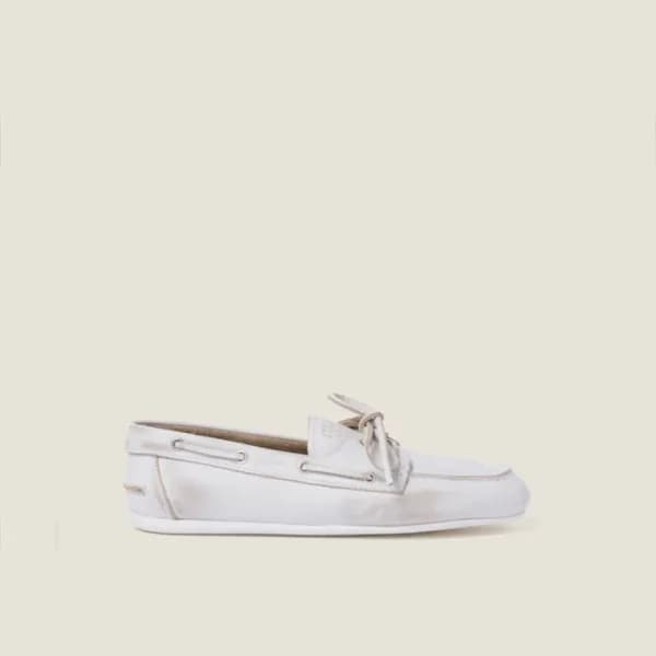 미우미우 여성 블리치드 보트 슈즈 - Miumiu Womens Unlined Bleache… - 1