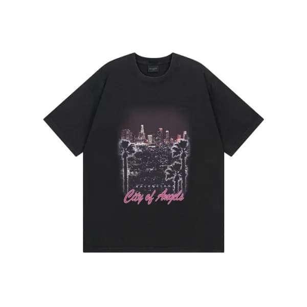 발렌시아가 남성 라운드 반팔 티셔츠 - Balenciaga Mens Round Tshirt… - 1