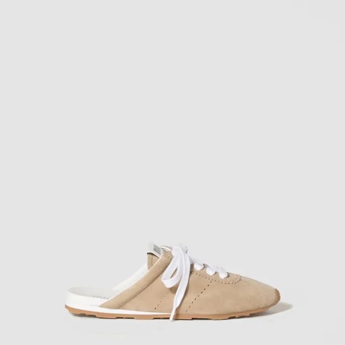 미우미우 여성 플룸 스웨이드 뮬 - Miumiu Womens Plume Suede Mule… - 1