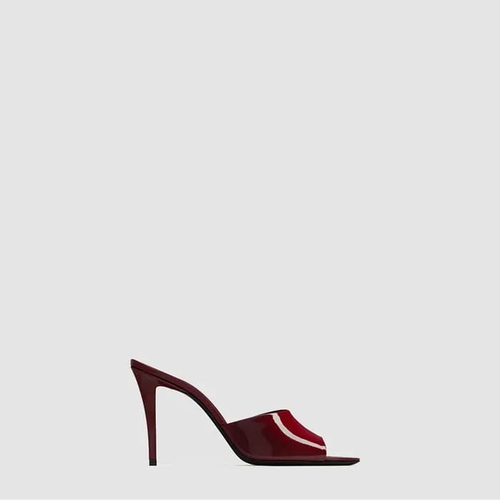 입생로랑 여성 페이턴트 Romy 뮬 - Saint Laurent Romy Patent Le… - 1