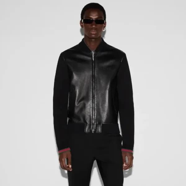 구찌 남성 가죽 자켓 - Gucci Mens Leather Jacket - guc8242x - 1