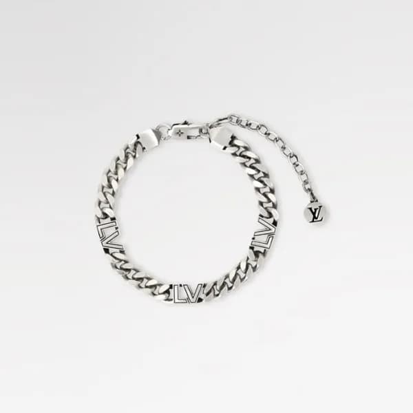 루이비통 남성 모노그램 팔찌 - Louis vuitton Mens Monogram Bang… - 1