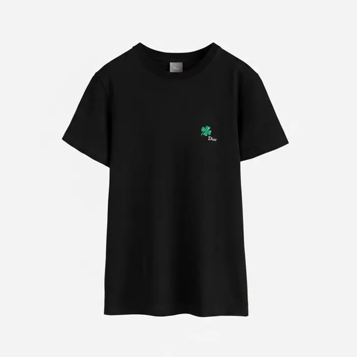 디올 남성 클로벌 자수 티셔츠 - Dior Mens Clover Embroidered Ts… - 1