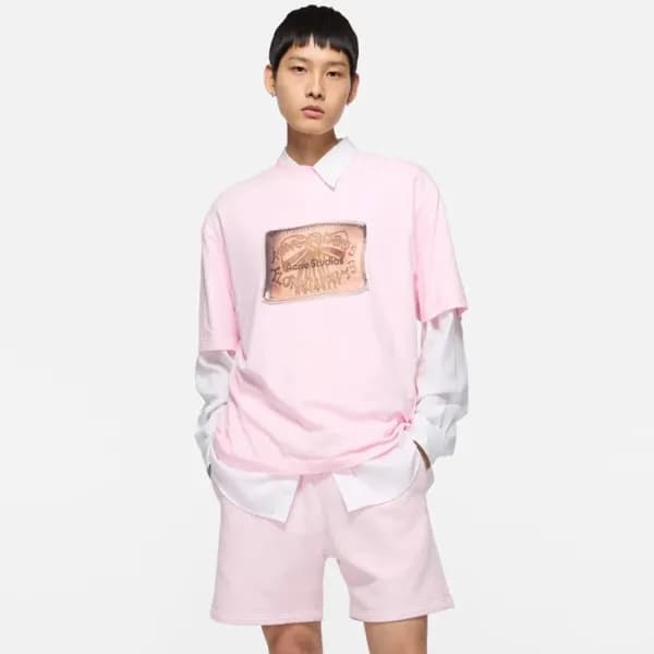 아크네 남/녀 라운드 반팔티 - Acne Unisex Round Tshirt - anc13… - 1