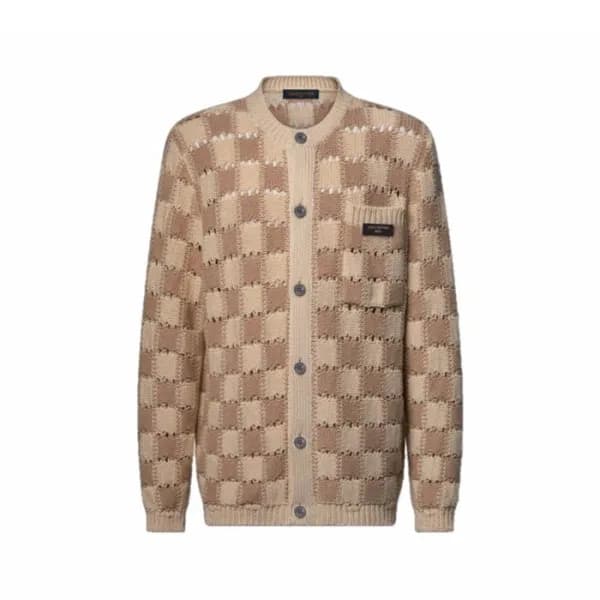 루이비통 남성 브이넥 가디건 - Louis vuitton Mens V-neck Cardig… - 1