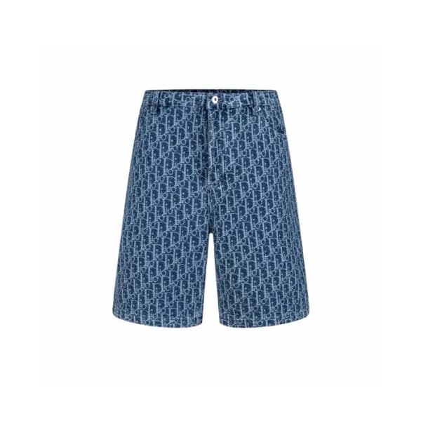 디올 남성 오블리크 쇼츠 - Dior Mens Oblique Shorts - dic1581… - 1