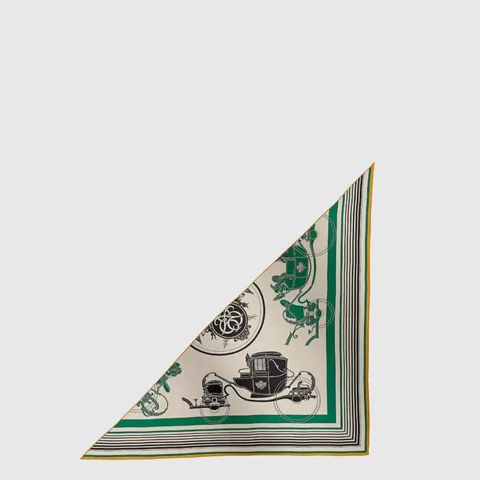 에르메스 여성 자이언트 트라이앵글 스카프 - Hermes Womens Ex-Libris Giant Triangle Scarf - acc8822x - 1