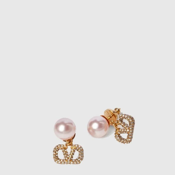 발렌티노 여성 진주 메탈 이어링 - Valentino Womens Pearl Metal Earring - acc10376x - 1