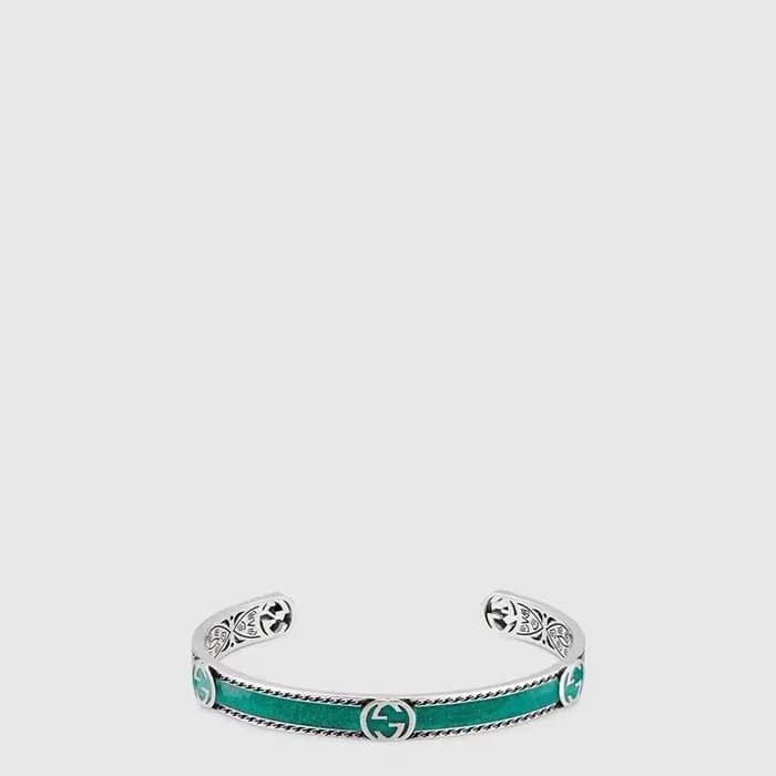 구찌 남/녀 인터로킹 G 브레이슬릿 - Gucci Unisex Interlocking G Bracelet - acc10920x - 1