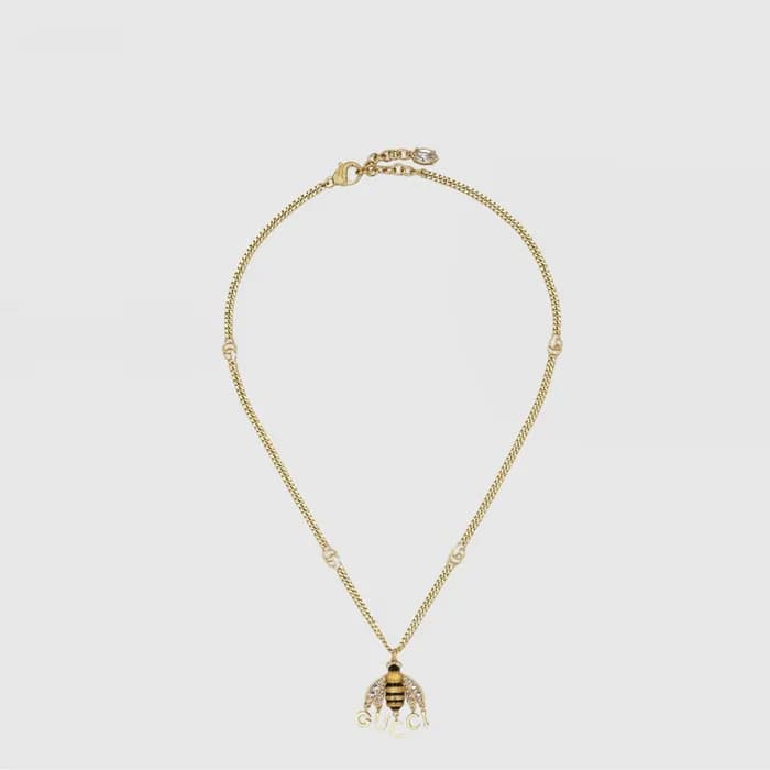 구찌 여성 체인 비 펜던트 네크리스 - Gucci Womens Chain Bee Pendant Necklace - acc10931x - 1