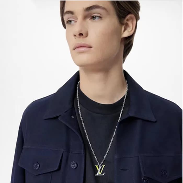 루이비통 남성 화이트 골드 목걸이 - Louis vuitton Unisex White Go… - 1