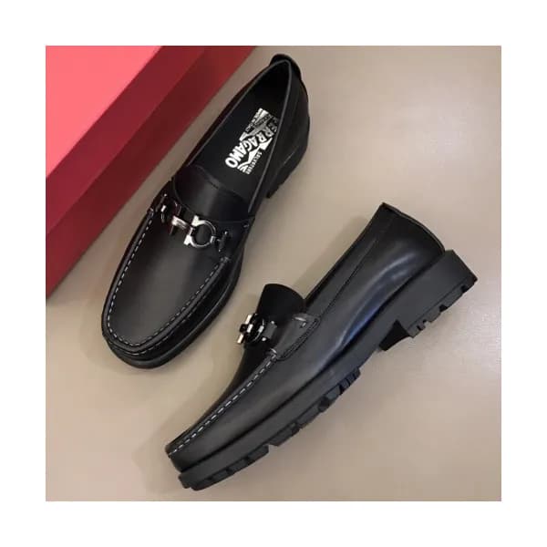 FERRAGAMO 2018 MENS U-TIP LEATHER LOAFER - 페레가모 남… - 1