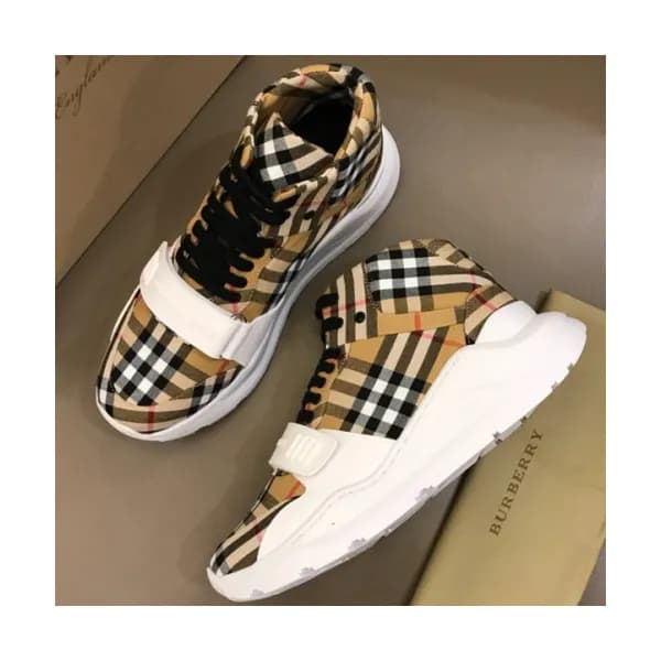 Burberry 2018 Mens Leather Ankle Running Shoes - 버… - 1