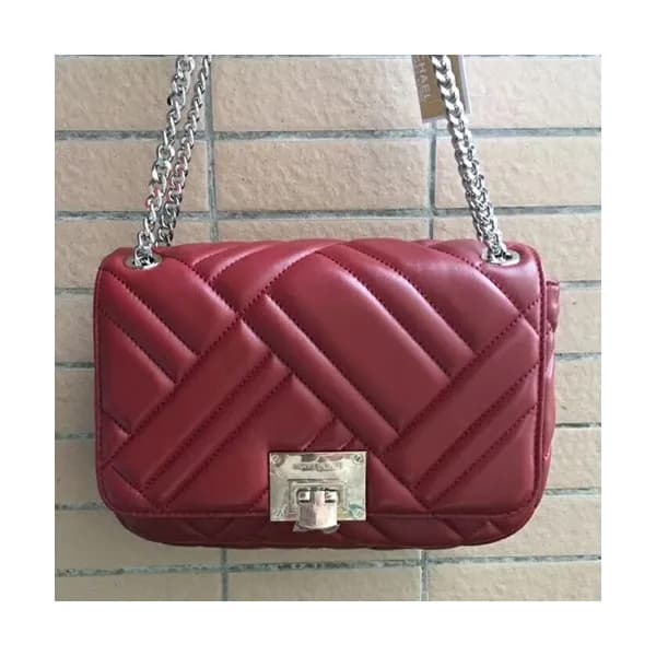 Michael Kors 2018 Leather Chain Shoulder Bag,26cm … - 1