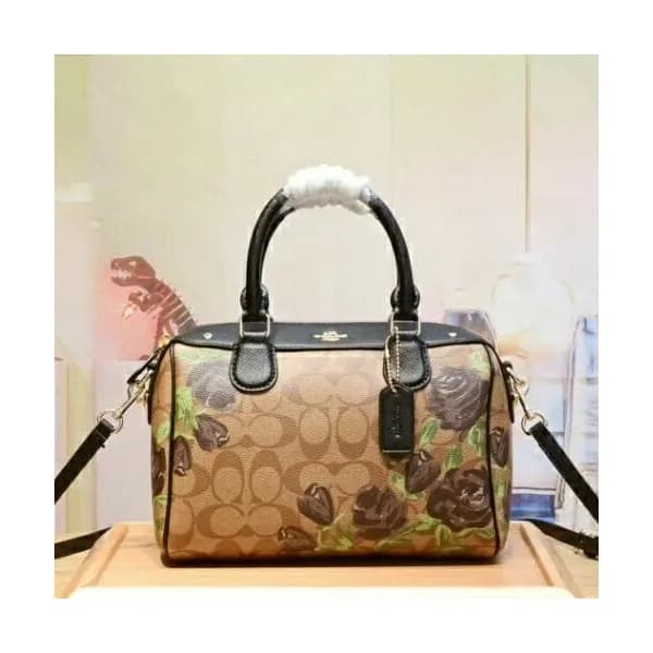 Coach Leather Tote Shoulder Bag,23cm - 코치 레더 토트 숄더… - 1